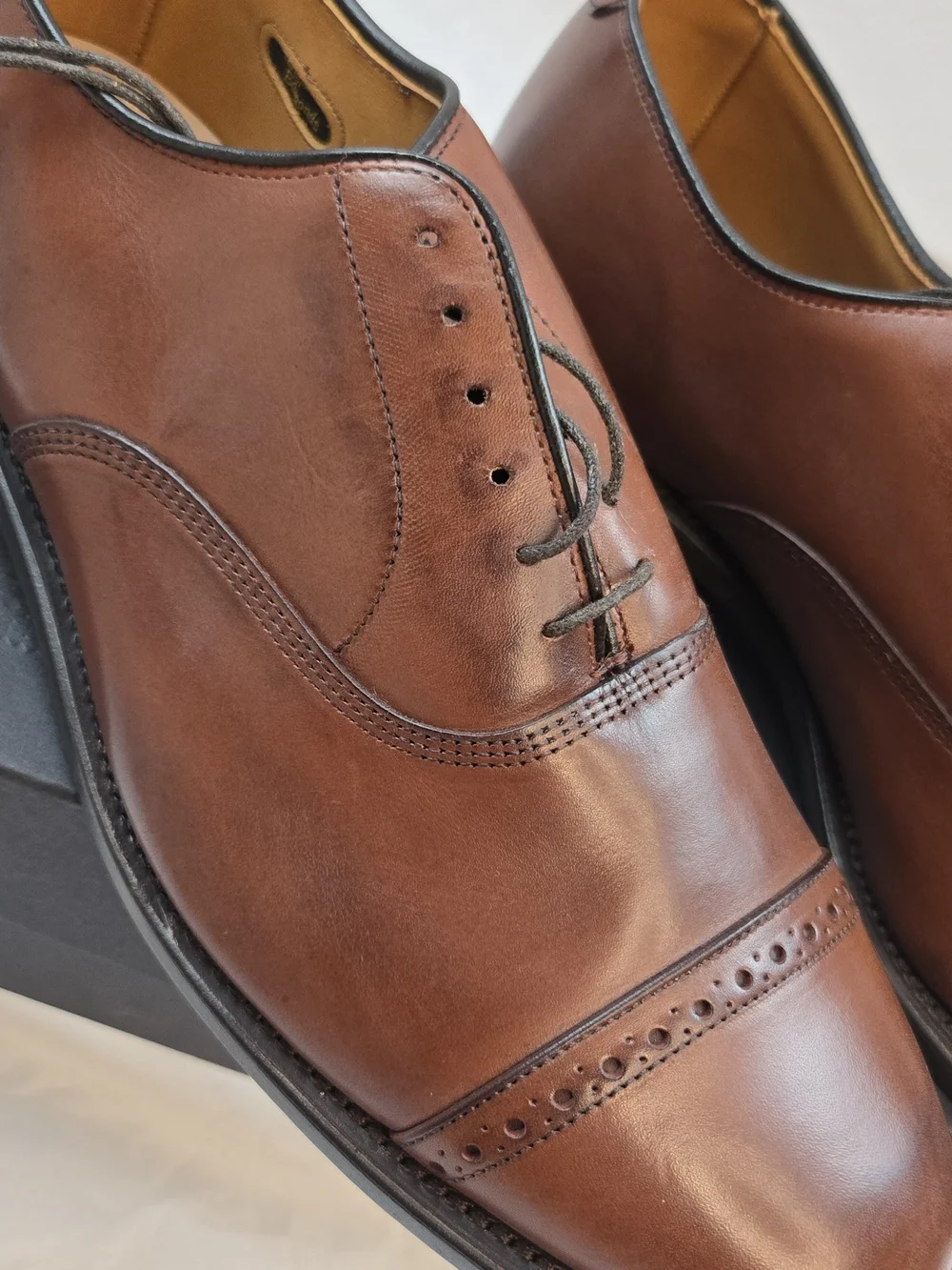 Allen Edmonds Byron 2034 Chili Cap Toe Oxford Shoes Men's 10 D NEW USA Made